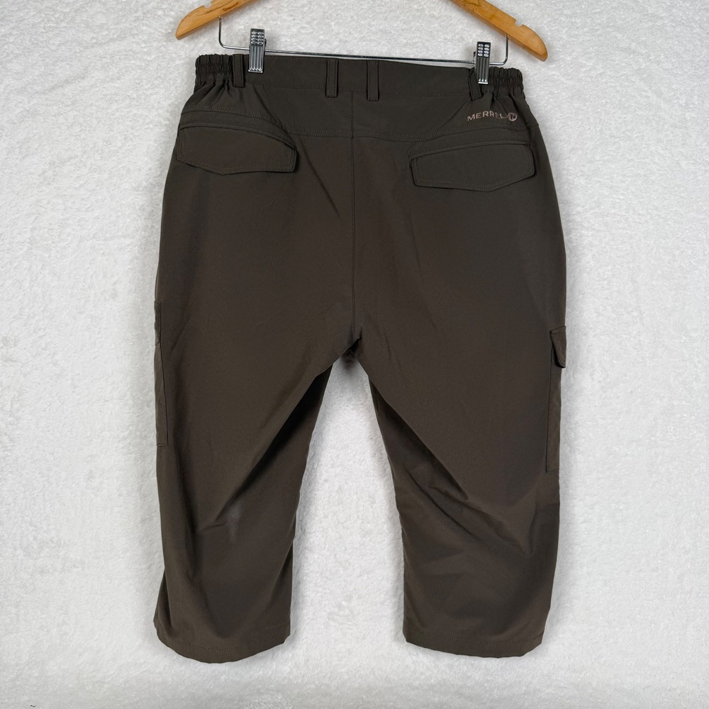 Merrell Cargo Capri Pants Mens 32 Brown Hiking Outdoor Cropped Lightweight B-560 - Picture 7 of 11